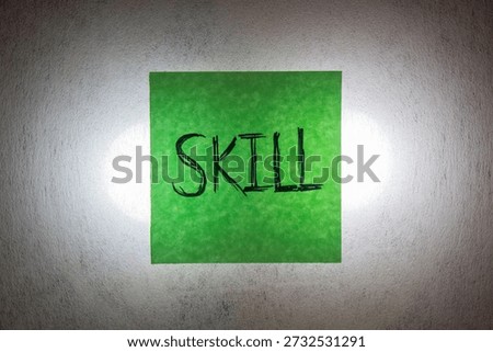 Skill Development Concept With Sticky Note