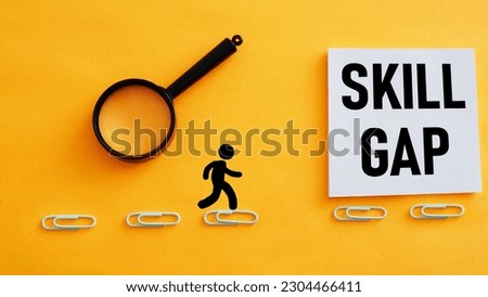 Skill gaps is shown using a text