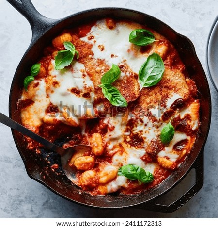 Skillet Chicken Parmesan With Gnocchi
