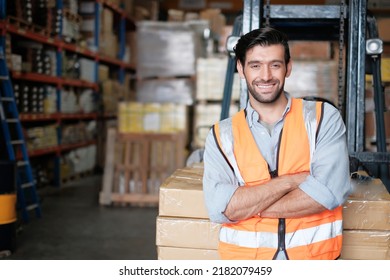 Skillful worker drives forklift in the factory .men labor worker at forklift driver position with safety suit and helmet happy smile enjoy working in industry factory logistic shipping warehouse. - Powered by Shutterstock