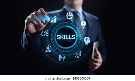 Skills Education Learning Personal development Competency Business concept. - Shutterstock ID 1408800659