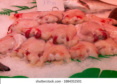 Skinless Lophius Piscatorius On The Market