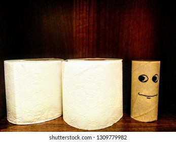 Skinny Toilet Roll Stock Photo 1309779982 | Shutterstock