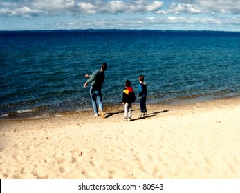 Skipping Stones With Dad