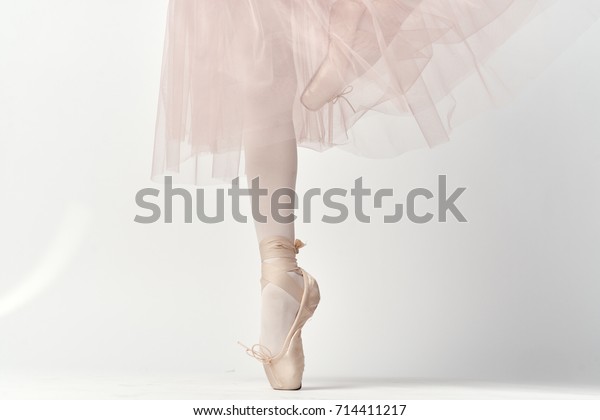 white pointe shoes