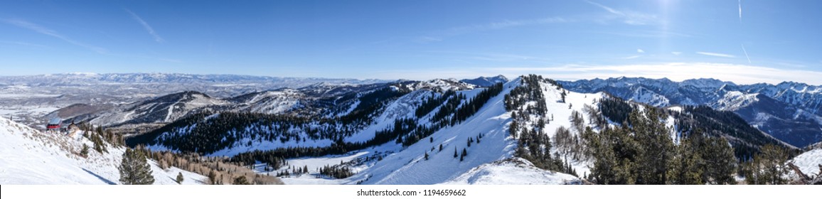 Ski/snowboard Backcountry - Deserted Area - Snow Capped - Park City, Utah