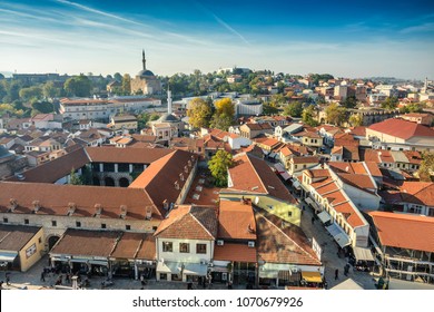 Skopje Old Bazaar From Above