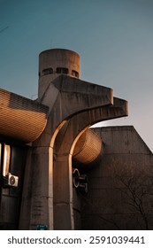 Skopje Post Office Building, Macedonia Architecture, Brutalist Construction