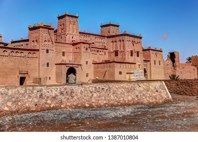 Skoura, Morocco - April 3, 2019: Kasbah Amerhidil In Skoura Morocco