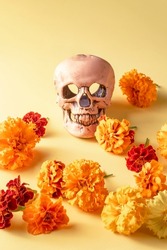 Mexican day of the dead background featuring dia de los muertos, dead ...