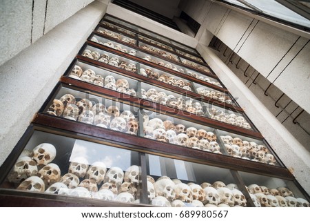Skull Pagoda at The Killing Fields . Phnom Penh, Cambodia
