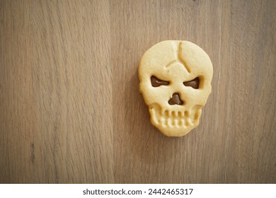 Skull shaped cookie for Halloween events - Powered by Shutterstock