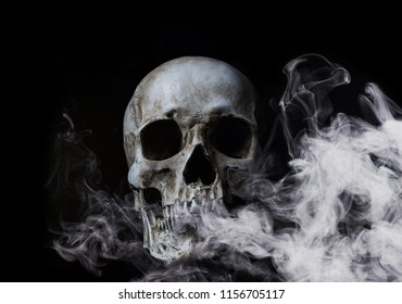 Skull In Smoke