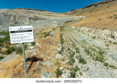 Skull Valley, Utah, USA - August 14, 2014: The Poverty Point Mine