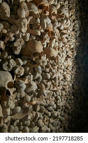 Skulls And Bones In Ossuary