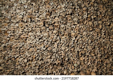 Skulls And Bones In Ossuary