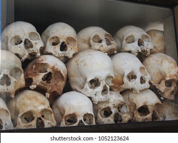 Skulls From Cambodian Genocide