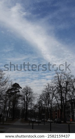 Similar – Image, Stock Photo Clouds over tree Nature