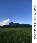 the sky above the fields