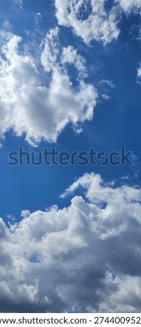 A sky adorned with clouds. 