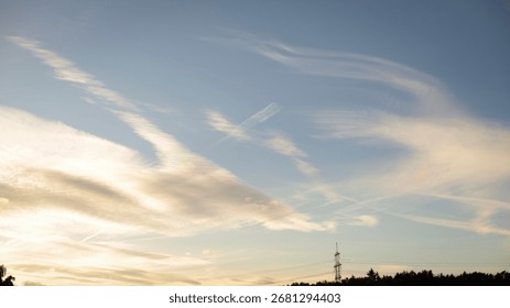 sky background, abstract background, clouds, sky, sunset,
