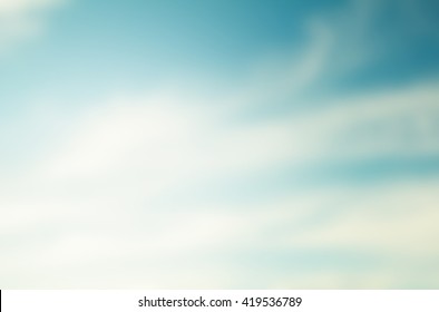 Sky Background Blurred Natural Abstract Style.