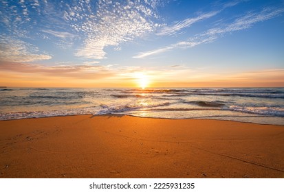 Sky background on sunset. Nature composition!