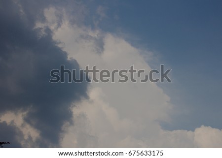 sky before raining
