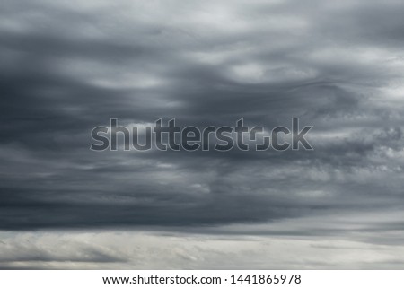 Sky before the storm. Dark clouds cumulonimbus before the storm. 