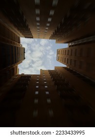 Sky from Between a Building