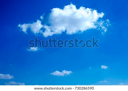 Sky with big cloud