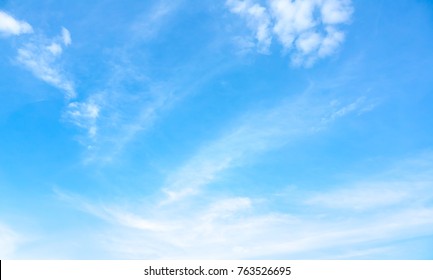 Sky blue or azure sky and clouds is bright white background. Everything lies above surface atmosphere outer space is sky. Cloud is aerosol comprising visible mass  liquid, for creative design graphic
