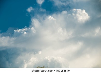 Sky / blue sky background with clouds / Sky with clouds