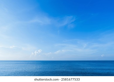 Sky Blue Cloud Clear Background, White Bright Summer Horizon Landscape Panorama, Winter Dramatic Before Sunset Sun Vector Weather Scene, Nature Illustration, Seasonal Banner, Outdoor Design And Copy Space.