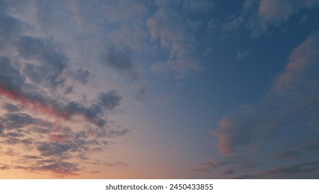 Sky with cirrocumulus clouds weather nature cloud. Cirrocumulus fine clouds texture on blue sunset sky. - Powered by Shutterstock