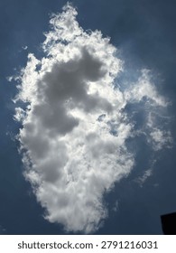 Sky cloud blocking the sun.