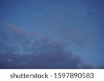sky and cloud in the evening.