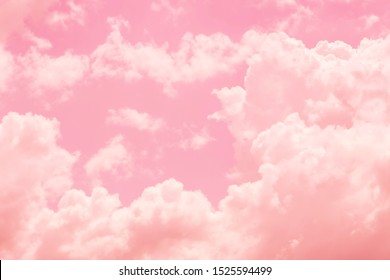 Pink Background With Clouds gambar ke 11