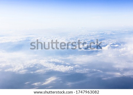 Sky and Clouds from a airplain window