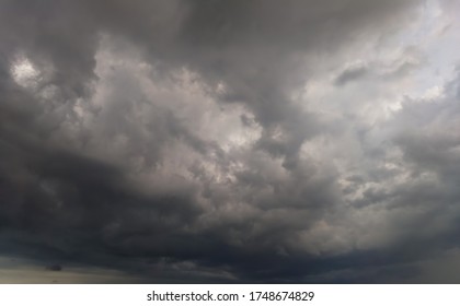 Sky Clouds Black Storm Variable Weather Rainy Background