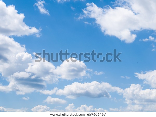 Sky Clouds Pattern Texture Stretch Ceilings Stock Photo