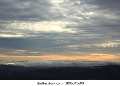 Sky Clouds Sunset Horizon View Mt Diablo California