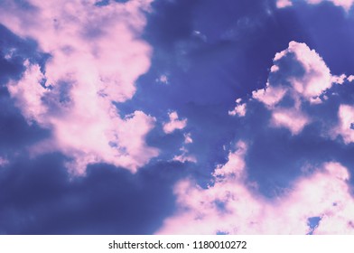 Ultraviolet Sky Clouds Beautiful Nature Texture Stock Photo (Edit Now ...