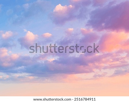 The sky and clouds with various colors make it even more beautiful