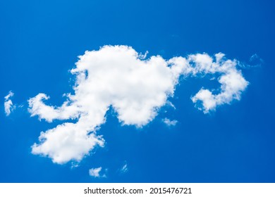 Sky and cloudscape,white and white cloud float in light blue sky