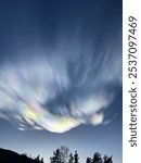 The sky is colorful, Nacreous clouds, Ice polar stratospheric clouds