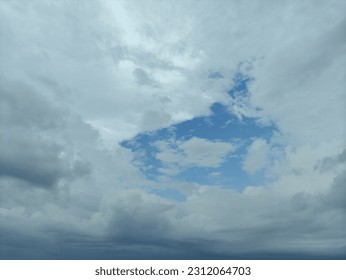 sky covered with white clouds. - Shutterstock ID 2312064703