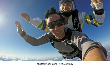 Sky Dive Tandem Selfie