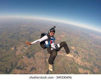 Sky Diving Funny Black Girl 