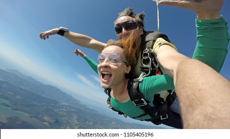 Sky Diving Tandem Self Portrait